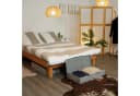 relaxdays Unterbettkommode mit Deckel 2er Set Grau Faltbar Bild 1