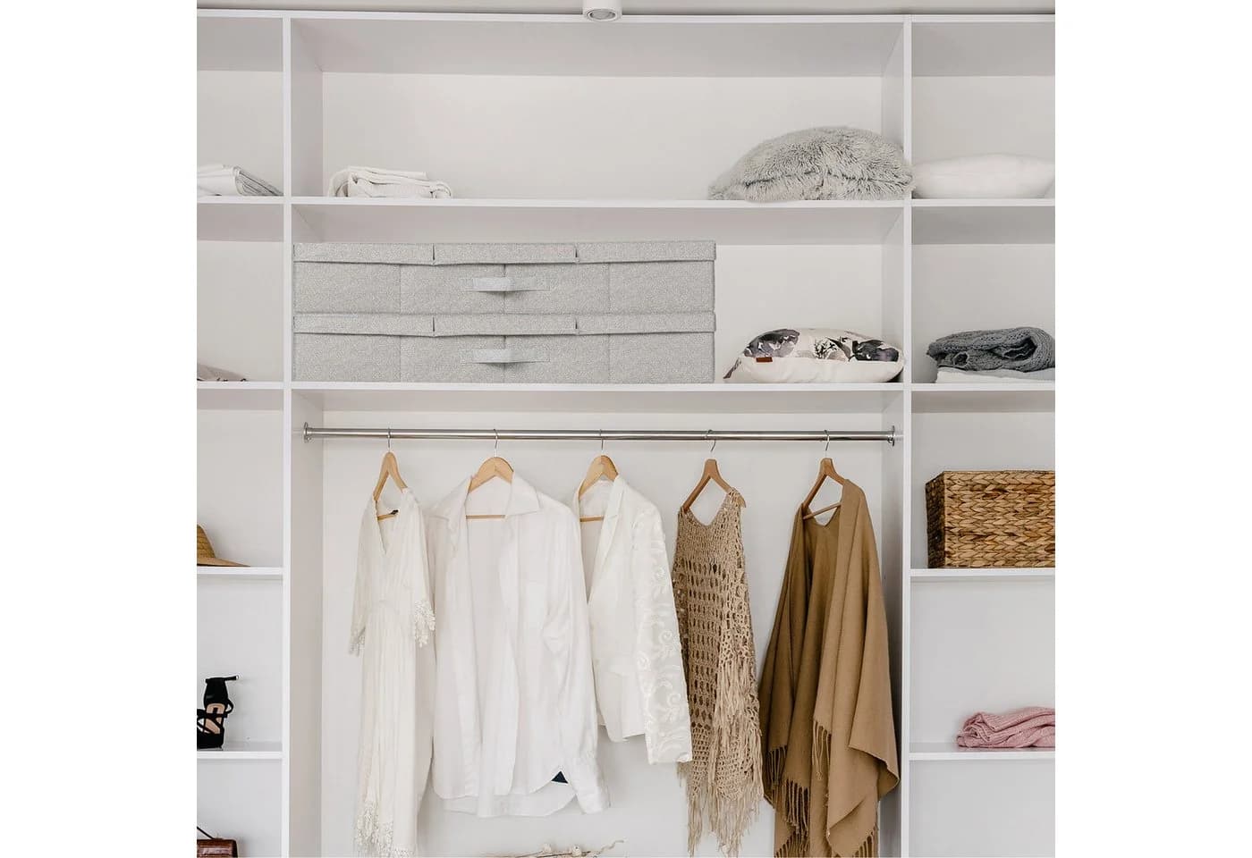 relaxdays Unterbettkommode mit Deckel 2er Set Grau Faltbar - Bild 3