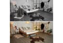 relaxdays Unterbettkommode mit Deckel 2er Set Grau Faltbar Bild 5
