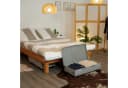 relaxdays Unterbettkommode mit Rollen 2er Set Grau/Schwarz Bild 1