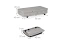 relaxdays Unterbettkommode mit Rollen 2er Set Grau/Schwarz Bild 4