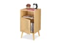 relaxdays Nachttisch Natur Holzoptik Rattan Bambus Bild 2