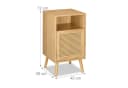 relaxdays Nachttisch Natur Holzoptik Rattan Bambus Bild 4
