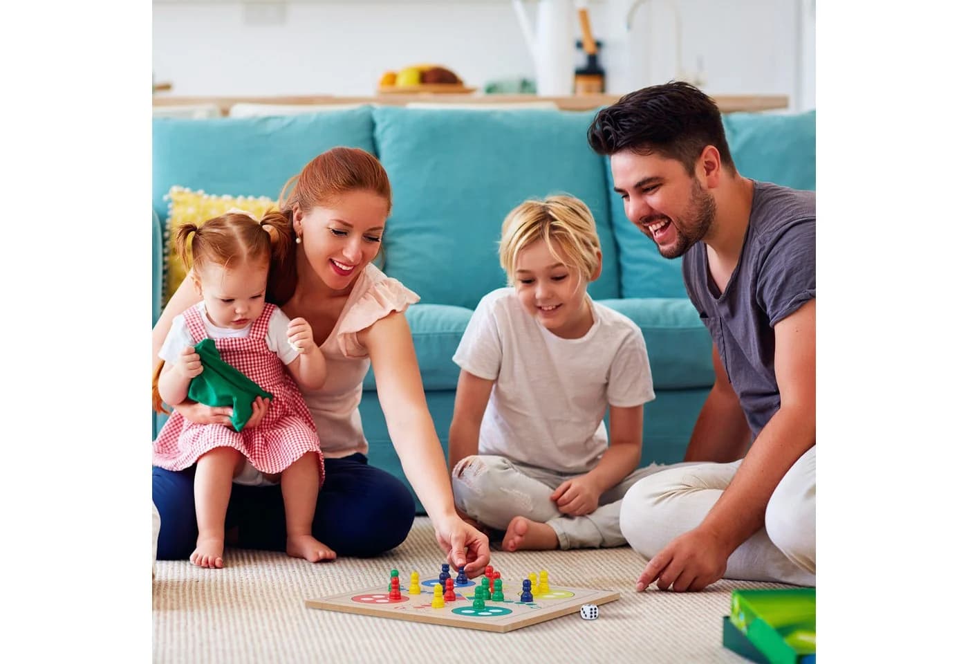 relaxdays Spielesammlung mit 7 Brettspielen