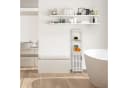relaxdays Weißer Badezimmerschrank Midischrank Bild 1