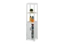 relaxdays Weißer Badezimmerschrank Midischrank Bild 2