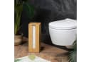relaxdays Toiletten-Ersatzrollenhalter Bambus 4 Rollen Bild 1