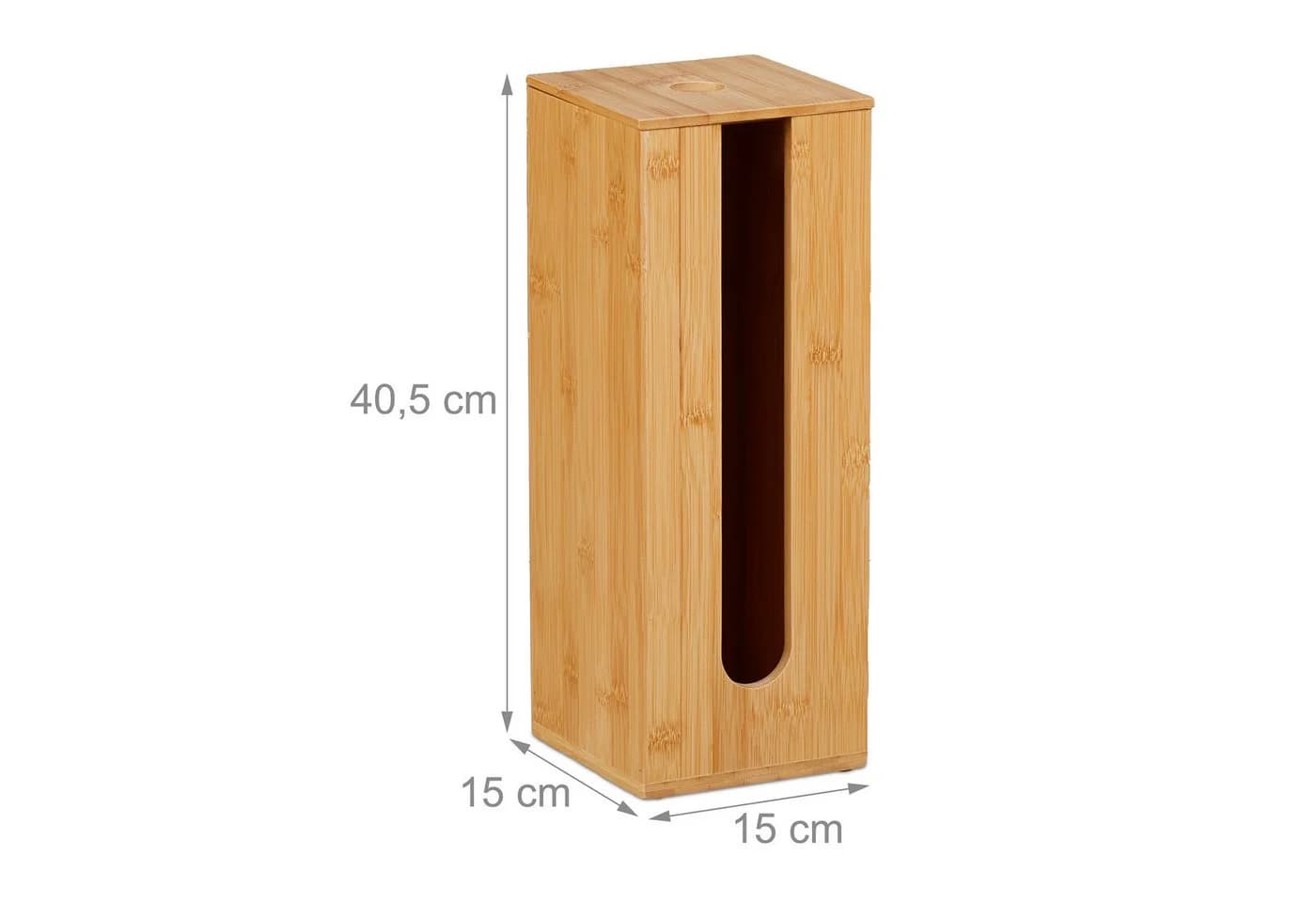 relaxdays Toiletten-Ersatzrollenhalter Bambus 4 Rollen - Bild 4