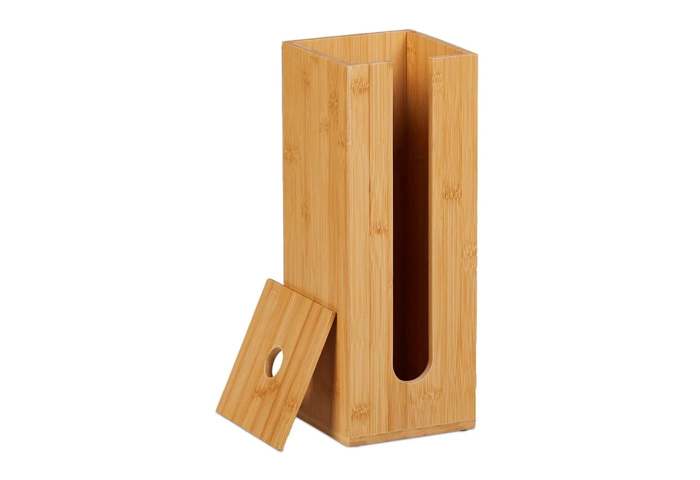 relaxdays Toiletten-Ersatzrollenhalter Bambus 4 Rollen - Bild 5
