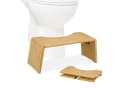 relaxdays Badhocker Klappbar Bambus Natur Bild 2