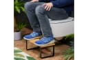 relaxdays Toilettenhocker Bambus & Metall Bild 1