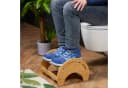 RELAXDAYS Verstellbarer Toilettenhocker aus Bambus Natur Bild 1