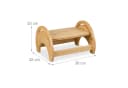 RELAXDAYS Verstellbarer Toilettenhocker aus Bambus Natur Bild 4