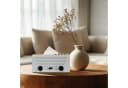 relaxdays Papiertuchbox Kosmetiktücherbox Radio-Design Weiß/Natur Bild 1