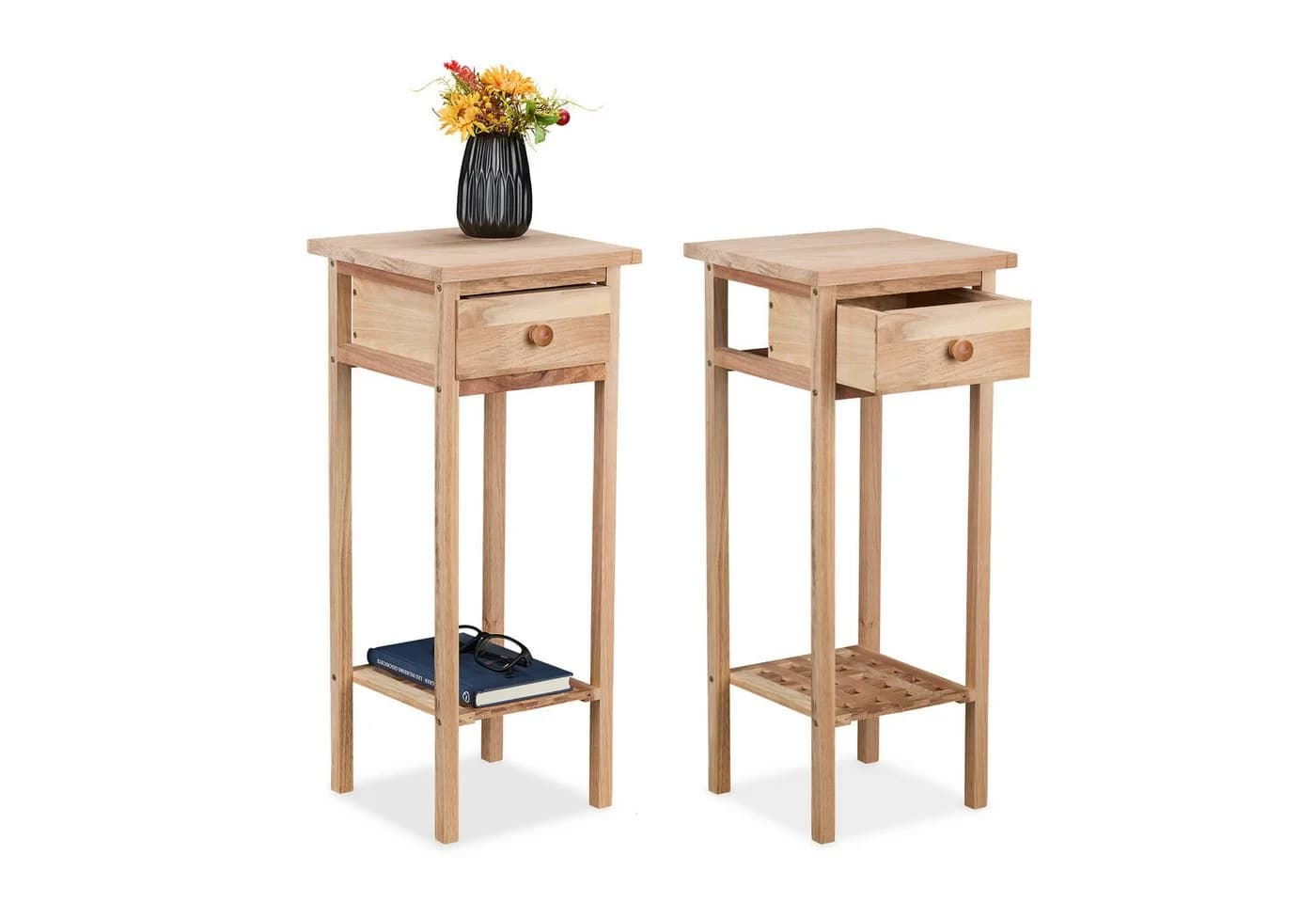 RELAXDAYS Telefontisch Holz 2er Set Natur - Bild 2