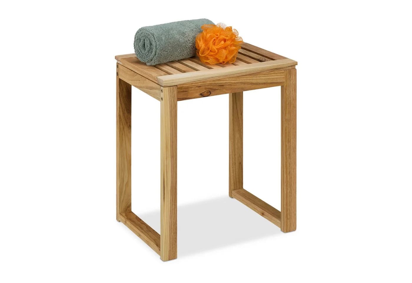 relaxdays Badhocker aus Holz - Bild 2