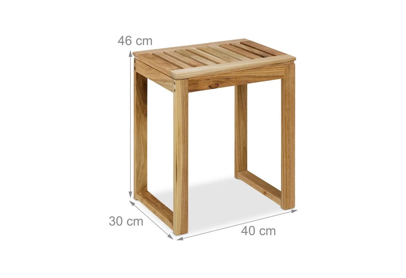 relaxdays Badhocker aus Holz - Bild 4