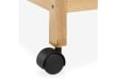 relaxdays Badregal Holz mit 4 Rollen Natur Bild 5