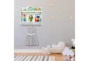relaxdays Kinderregal Weiß mit 5 Fächern und 3 Haken Bild 3