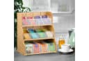 relaxdays Tee Organizer 12 Fächer Bambus Stapelbar Bild 3