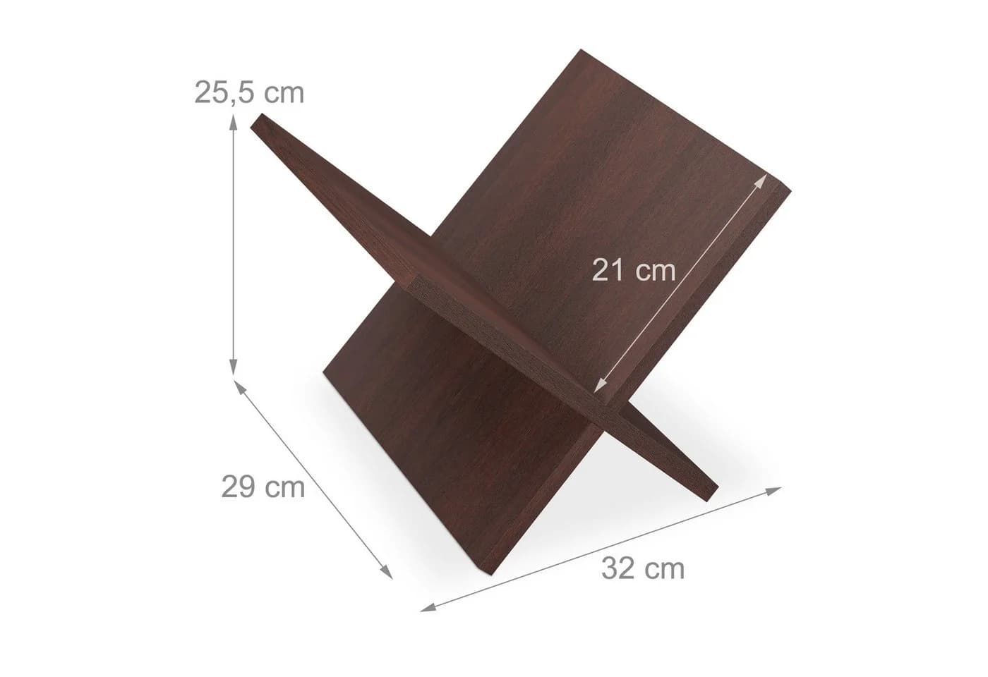 relaxdays Zeitungsständer aus Holz im X-Design - Bild 4