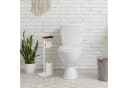 relaxdays Toilettenpapierhalter mit Ablage - Weiß/Natur Bild 1