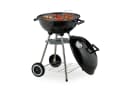 relaxdays Kugelgrill mit Rollen Schwarz Silber Bild 2