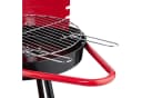 relaxdays Holzkohlegrill 42 cm mit Rollen Schwarz/Rot Bild 5