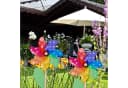 relaxdays Deko-Windrad 4er Set Bunt Nostalgisch Bild 1