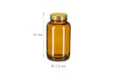 relaxdays Vorratsglas Braungläser 4er Set 400ml Glas Bild 4