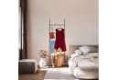 relaxdays Handtuchleiter Schwarz mit 5 Sprossen und Haken Bild 3