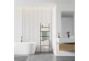 relaxdays Handtuchleiter Industrial Schwarz/Braun mit Ablage Bild 1