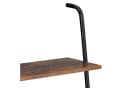 relaxdays Handtuchleiter Industrial Schwarz/Braun mit Ablage Bild 5