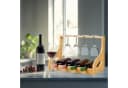relaxdays Weinregal mit Glashalter Bambus Bild 1