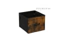 relaxdays Rollcontainer Industrial 2 Schubladen Braun/ Schwarz Bild 5