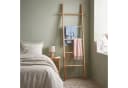 relaxdays Handtuchleiter Walnussholz 5 Sprosse Braun Bild 1