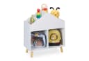 relaxdays Kinderregal Haus 6 Fächer Holzwerkstoff Weiß Bild 2