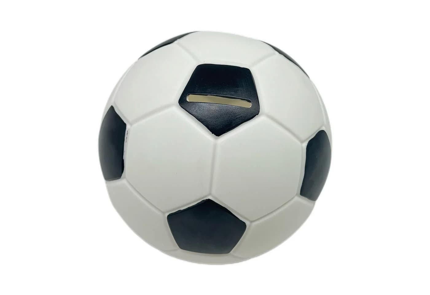 relaxdays Spardose Fußball Schwarz/Weiß Kunstharz - Bild 2