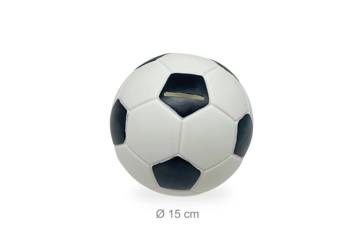 relaxdays Spardose Fußball Schwarz/Weiß Kunstharz - Bild 4