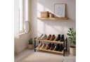 relaxdays Schuhregal Bambus 2 Ebenen Bild 3