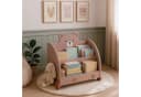 relaxdays Kinderregal Bücherregal Kinder Bär-Design Braun Bild 1
