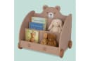 relaxdays Kinderregal Bücherregal Kinder Bär-Design Braun Bild 3