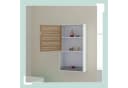 RELAXDAYS Badhängeschrank Bambustür Weiß Bild 1