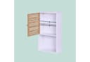 RELAXDAYS Badhängeschrank Bambustür Weiß Bild 5