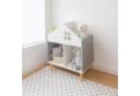 relaxdays Kinderregal in Hausform Weiß/Grau MDF Kiefernholz Bild 1