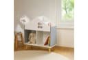 relaxdays Kinderregal in Hausform Weiß/Grau MDF Kiefernholz Bild 3