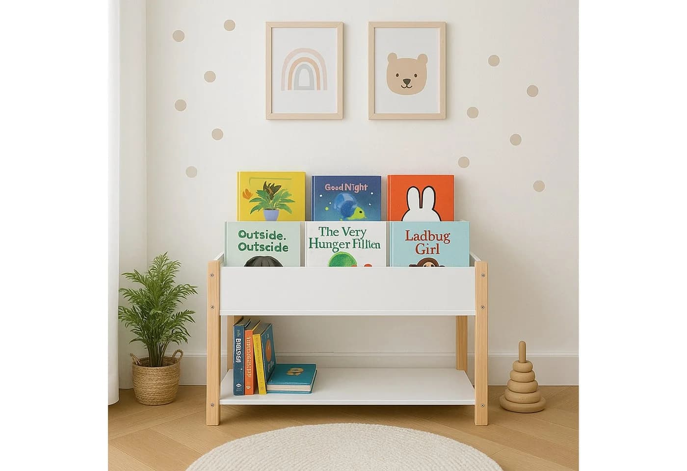 relaxdays Bücherregal für Kind Weiß - Bild 3