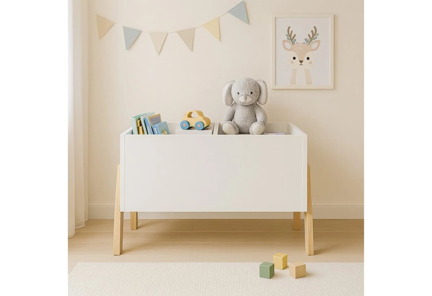 relaxdays Bücherregal für Kinder Weiß - Bild 3