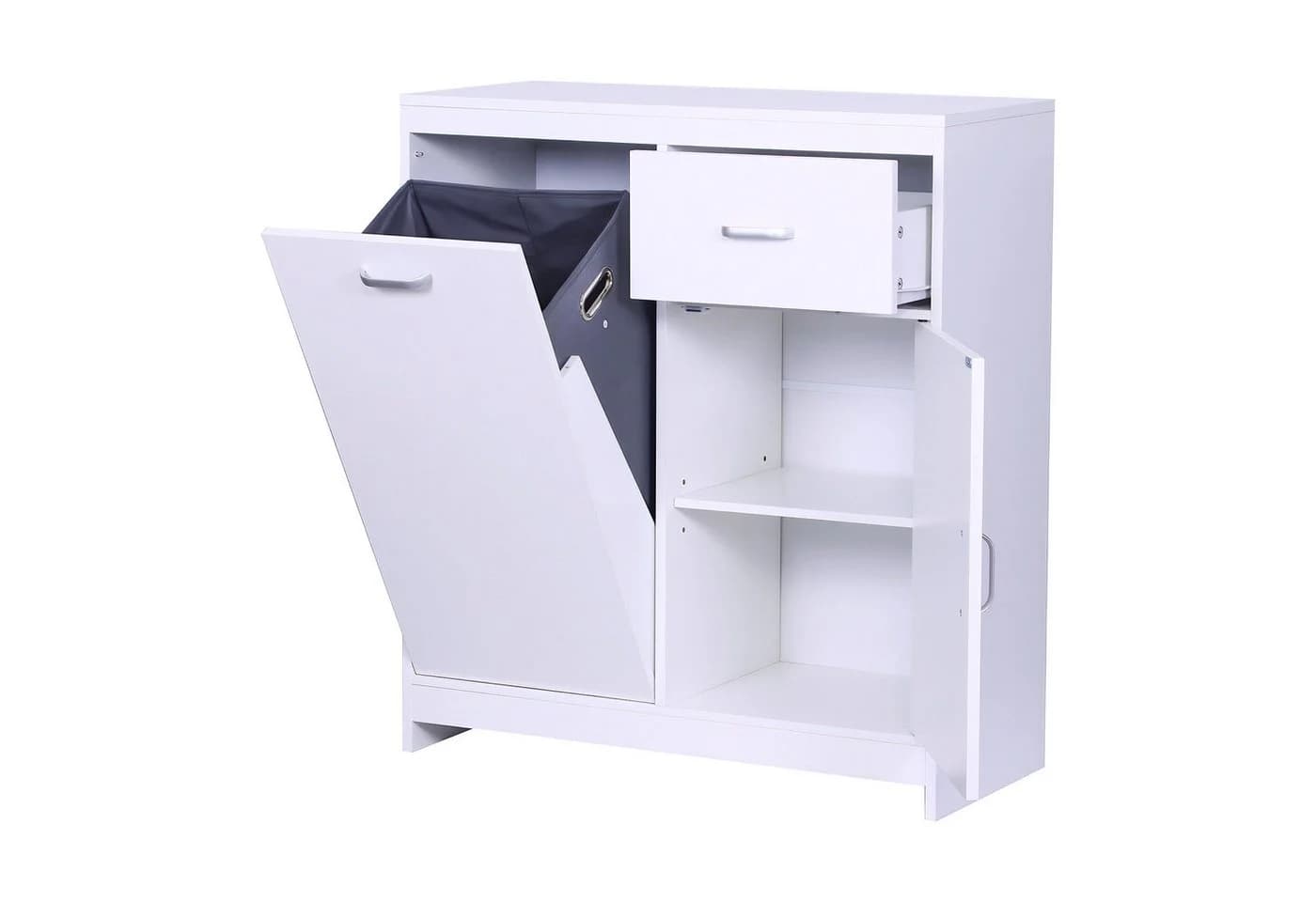 RELAXDAYS Wäscheschrank mit 48 l Wäschesack Weiß - Bild 2