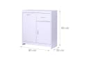 RELAXDAYS Wäscheschrank mit 48 l Wäschesack Weiß Bild 4